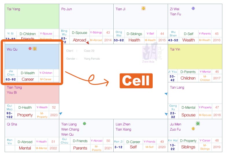 How to interpret a Zi Wei Dou Shu chart